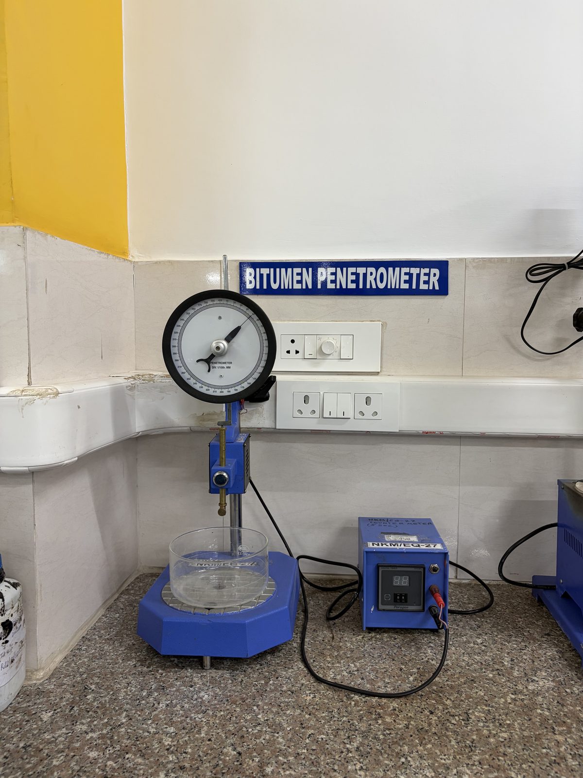Bitumen Penetrometer at the NKMPV NABL-accredited laboratory, Pinjore