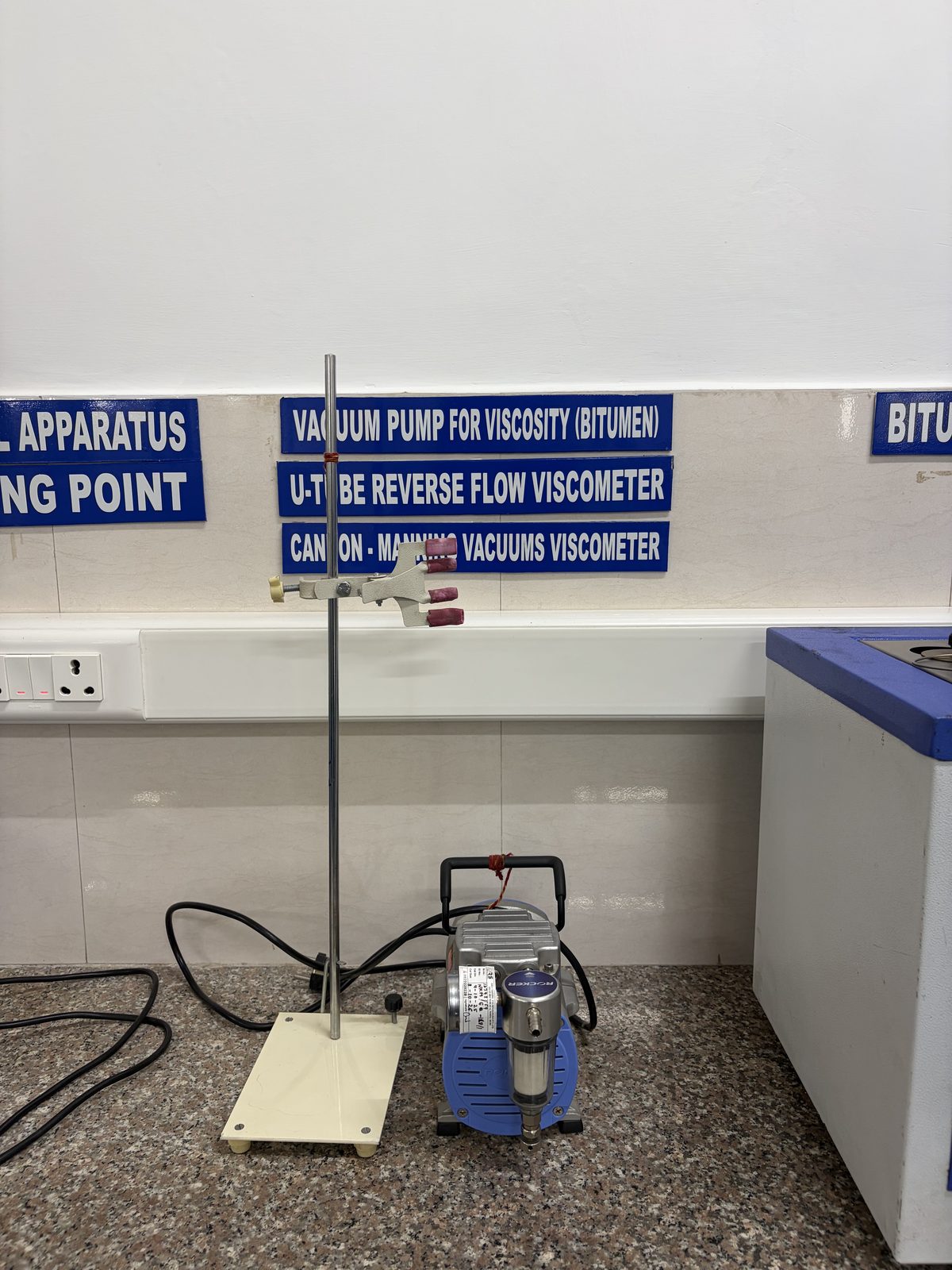 Vacuum Pump (Bitumen Viscosity) at the NKMPV NABL-accredited laboratory, Pinjore