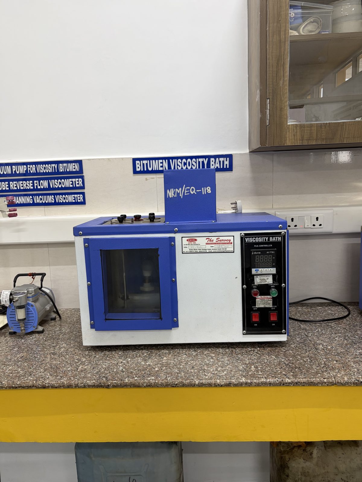 Bitumen Viscosity Bath at the NKMPV NABL-accredited laboratory, Pinjore