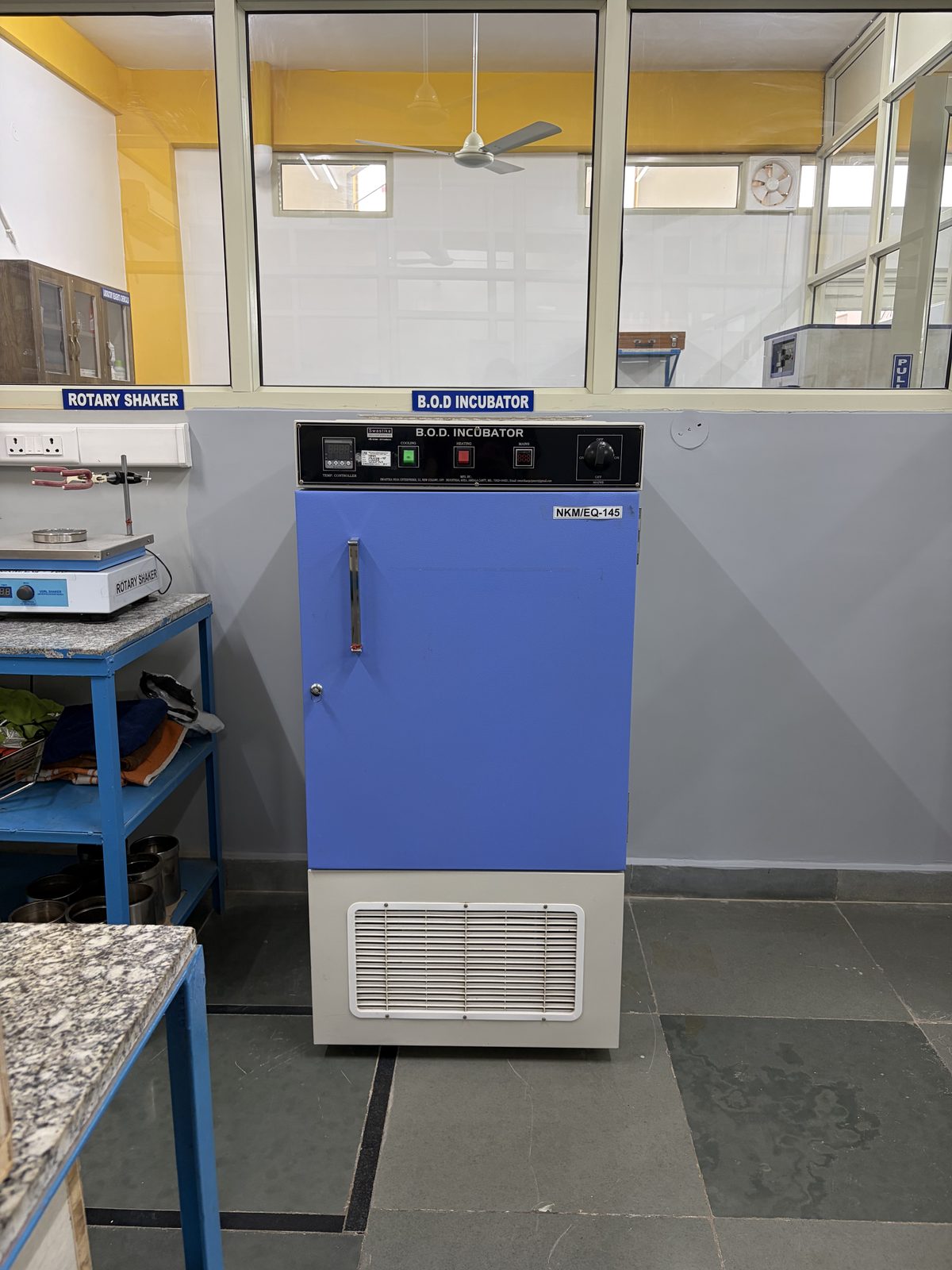 BOD Incubator at the NKMPV NABL-accredited laboratory, Pinjore