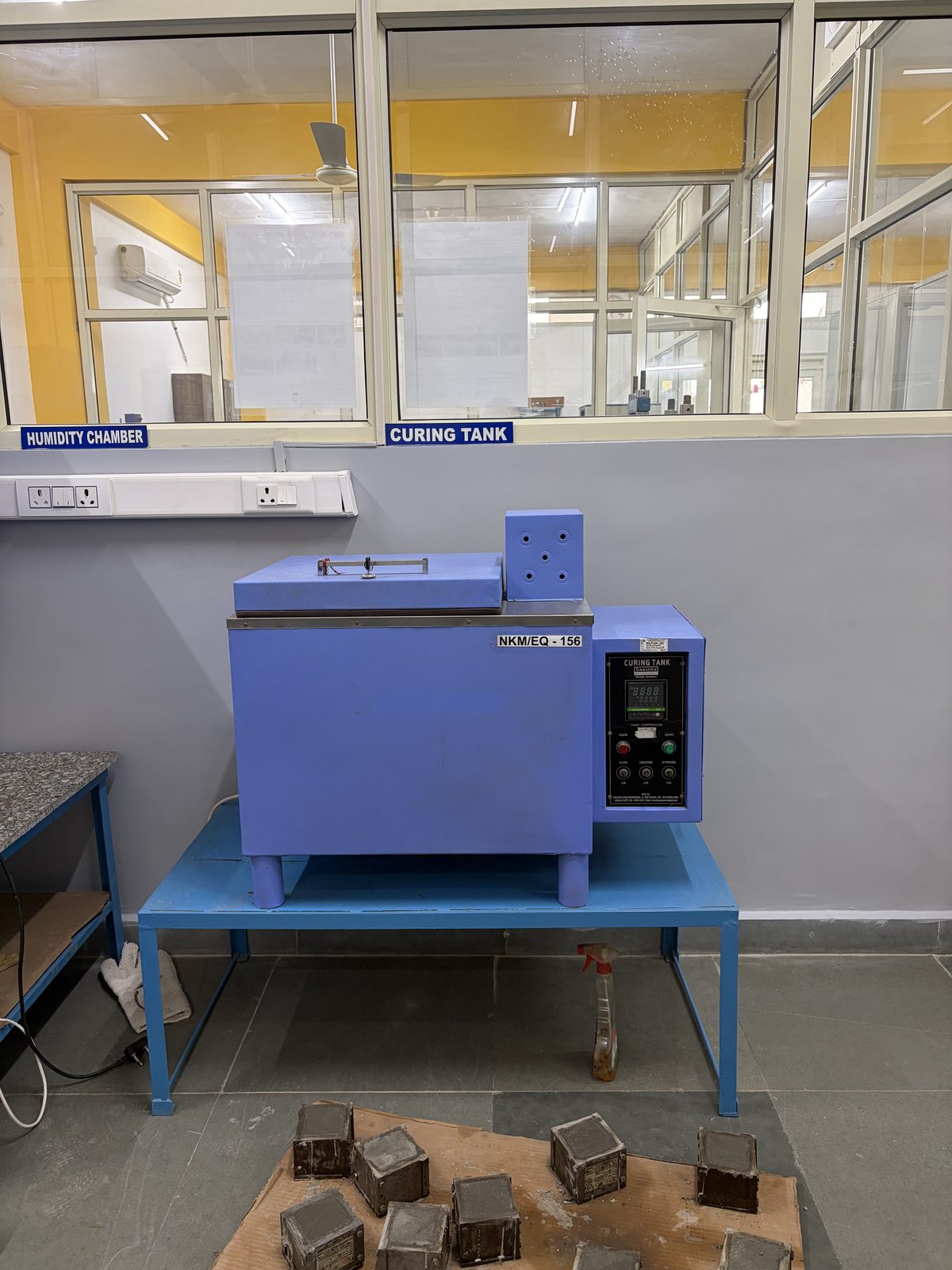 Concrete Curing Tank at the NKMPV NABL-accredited laboratory, Pinjore