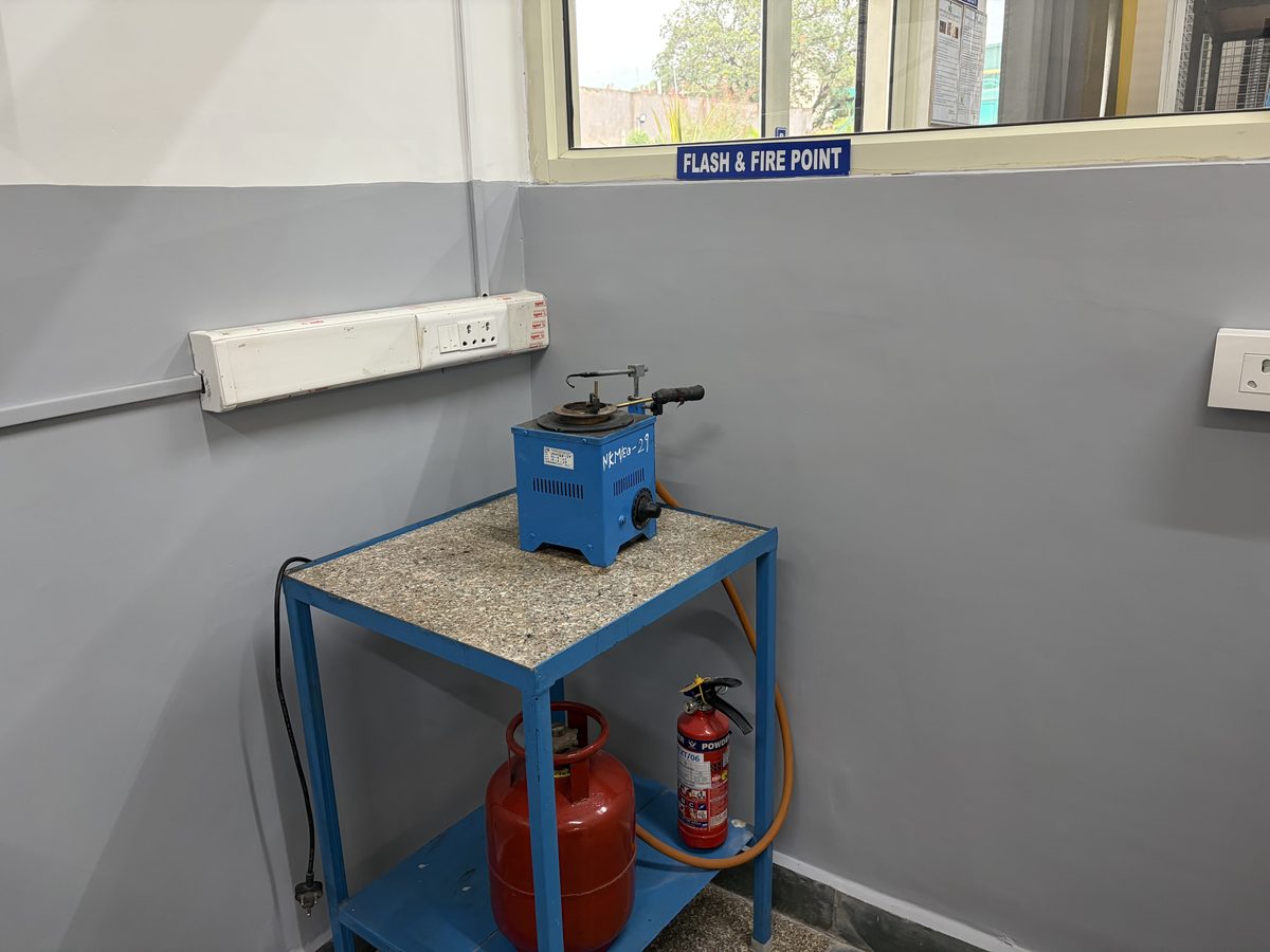 Flash & Fire Point Apparatus — view 2 — NKMPV NABL lab, Pinjore
