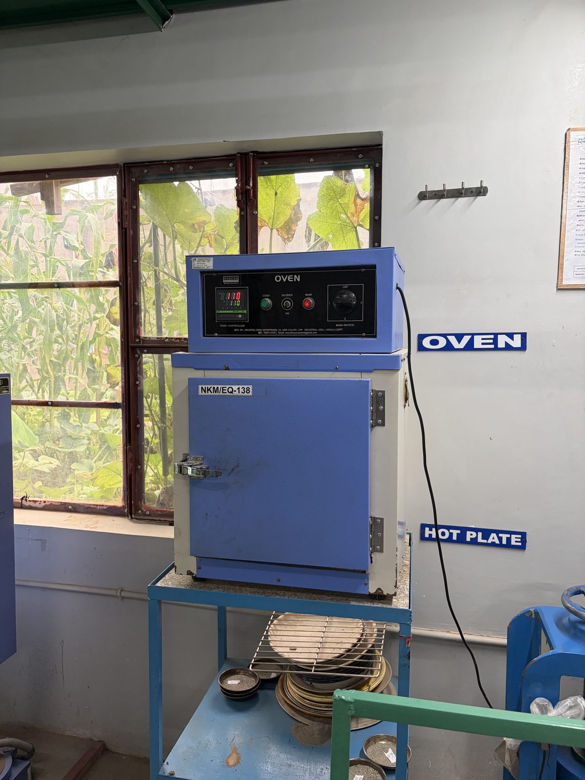 Hot Air Oven (Drying Oven) at the NKMPV NABL-accredited laboratory, Pinjore