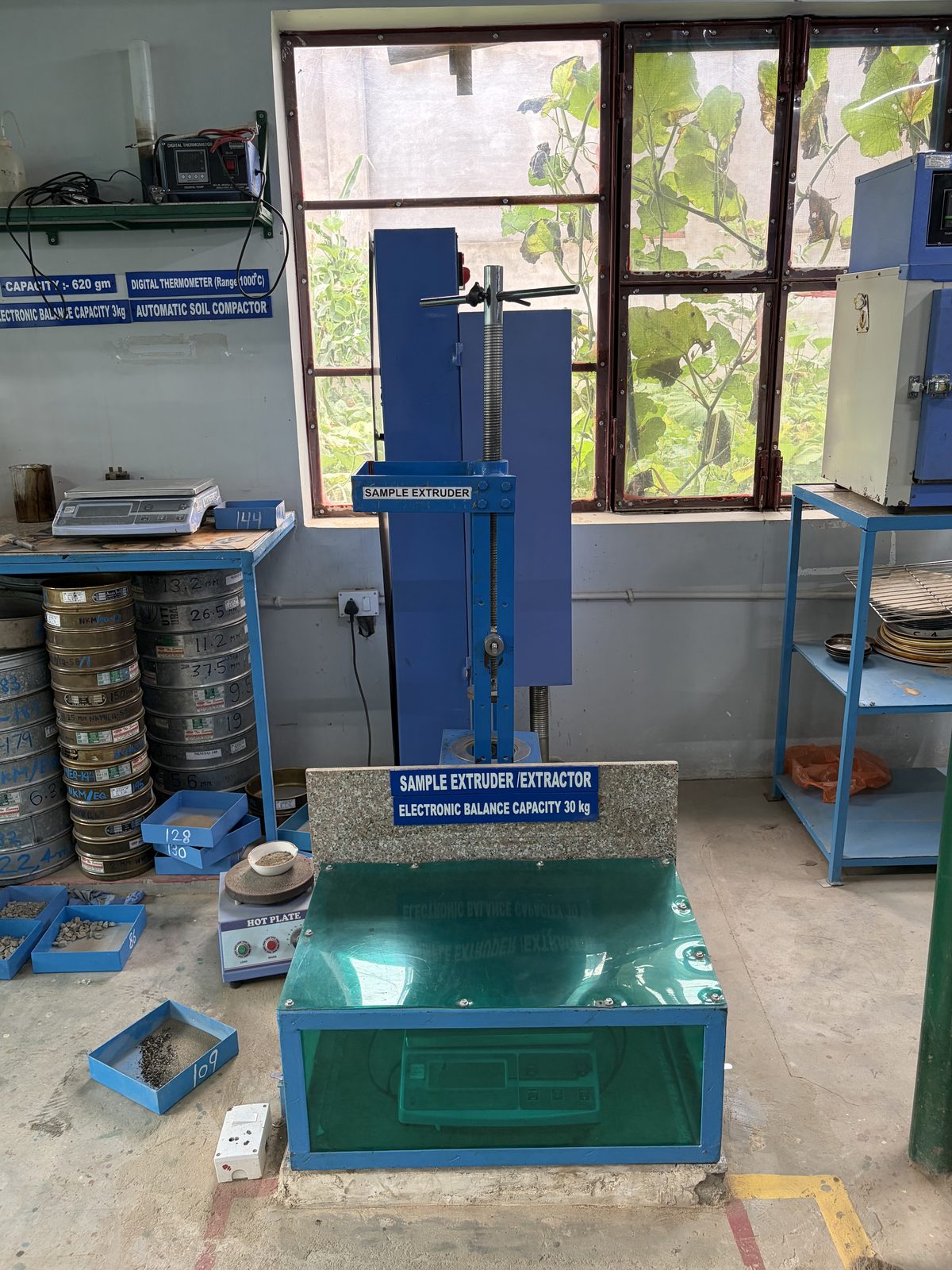 Sample Extruder at the NKMPV NABL-accredited laboratory, Pinjore