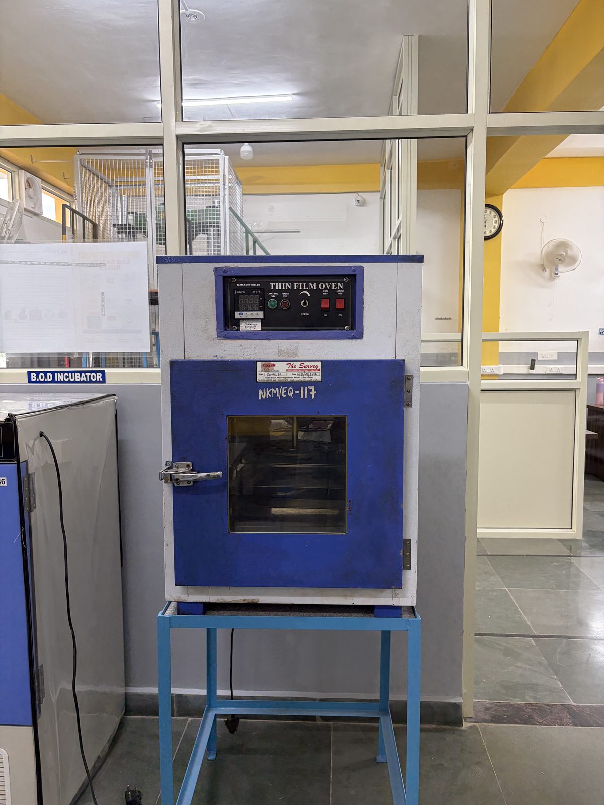 Thin Film Oven at the NKMPV NABL-accredited laboratory, Pinjore