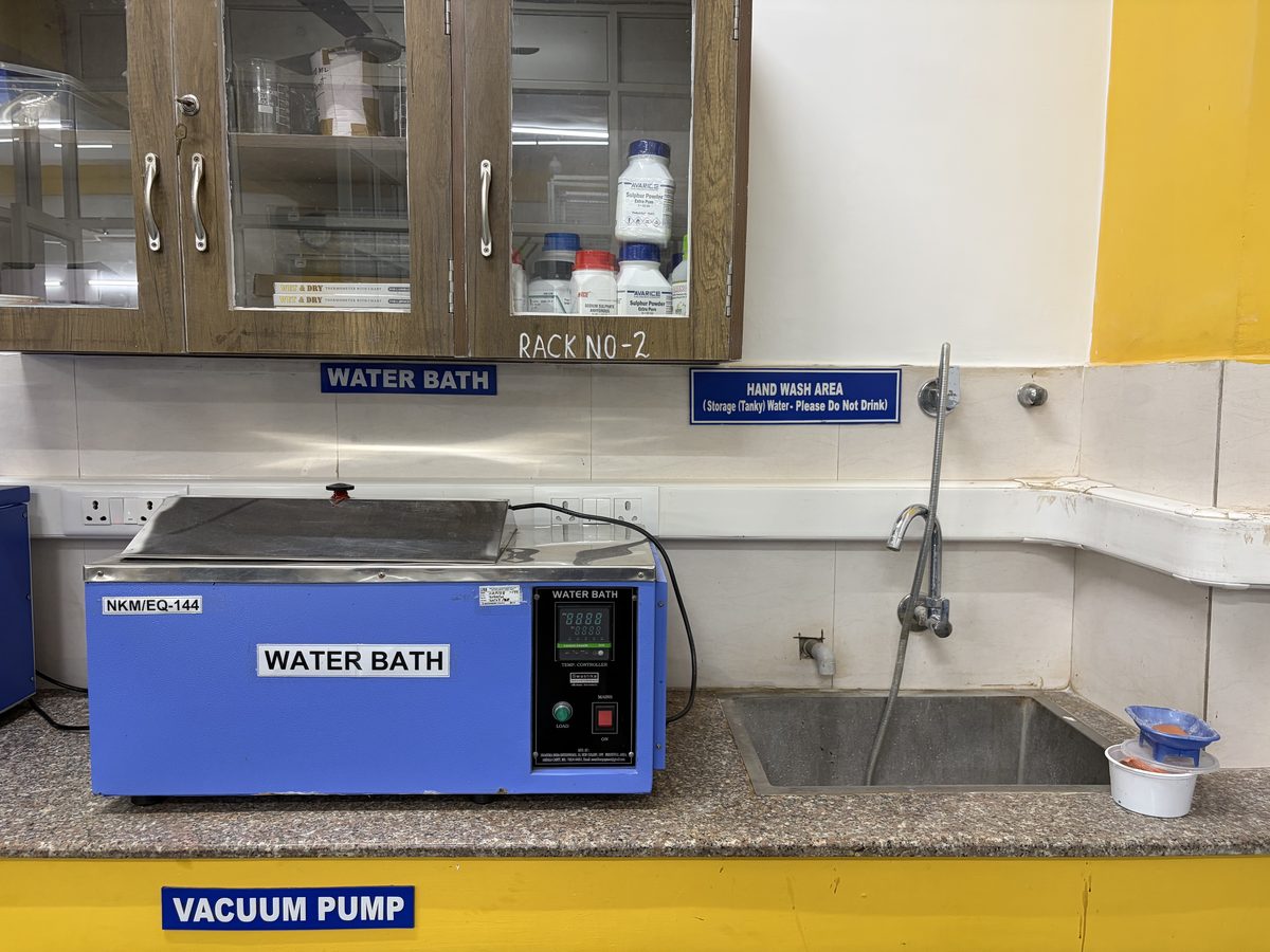 Thermostatic Water Bath at the NKMPV NABL-accredited laboratory, Pinjore