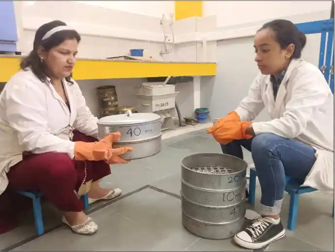 Laboratory for Coarse and Fine Aggregate Testing as per IS 2386