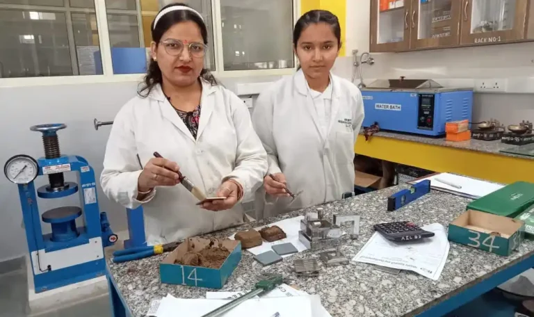 Cohesion and Angle of Internal Friction Test of Soil conducted using direct shear apparatus in geotechnical laboratory