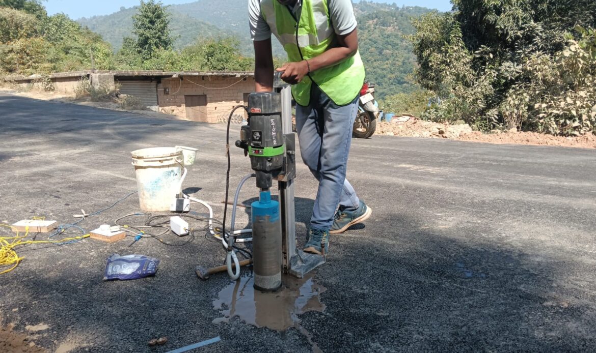 Test for Building, Infrastructureand Construction Materials 11 Core cutting of Asphalt Pavements and Concrete