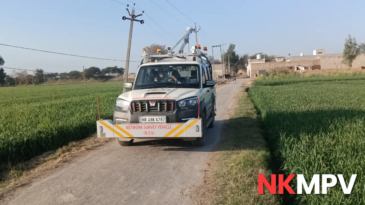 NSV Survey in India: Network Survey Vehicle Testing for Highways and Airports 4 NSV survey vehicle capturing lane-wise pavement condition data